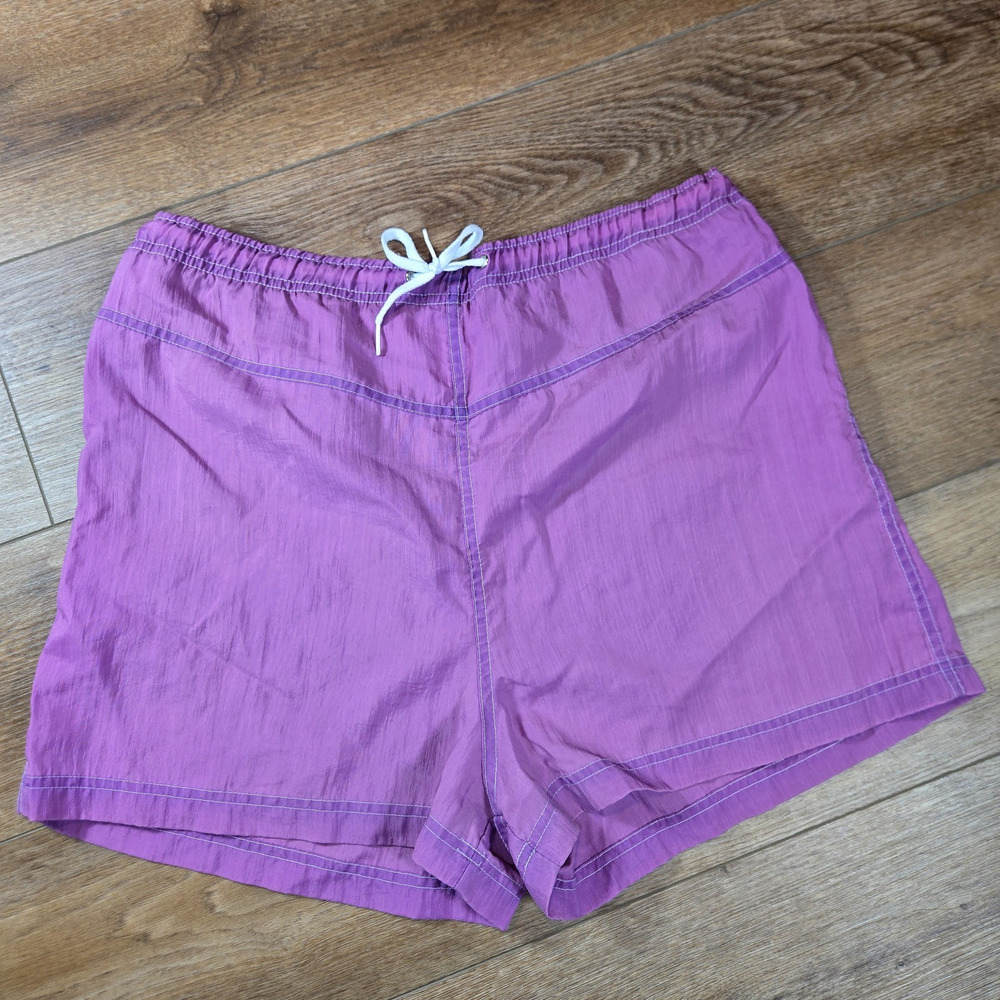 Vintage Jantzen Swim Trunks Mens 34 Purple USA Retro 80s 90s Swim Shorts M/L